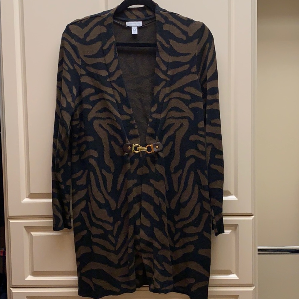 Charter Club Animal Print Cardigan